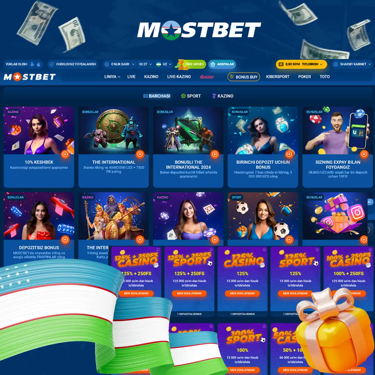 Explore the bonuses offered by Mostbet in detail.