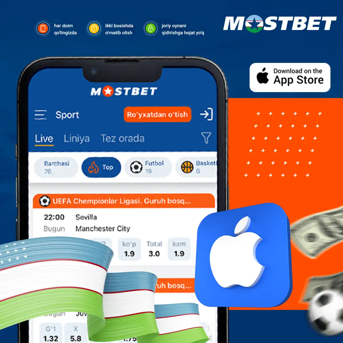 Mostbet app for iOS
