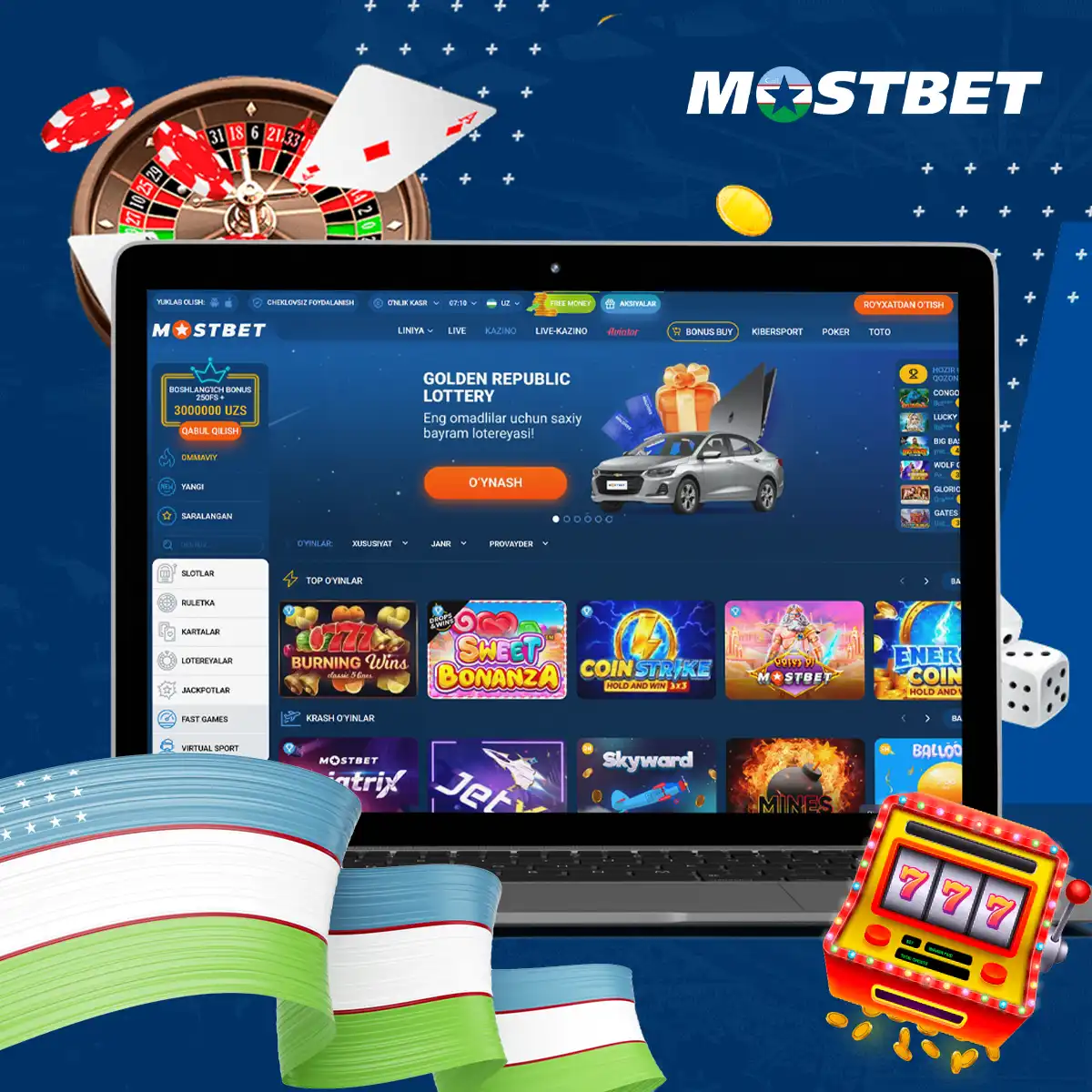 Mostbet offers a vast selection of casino games