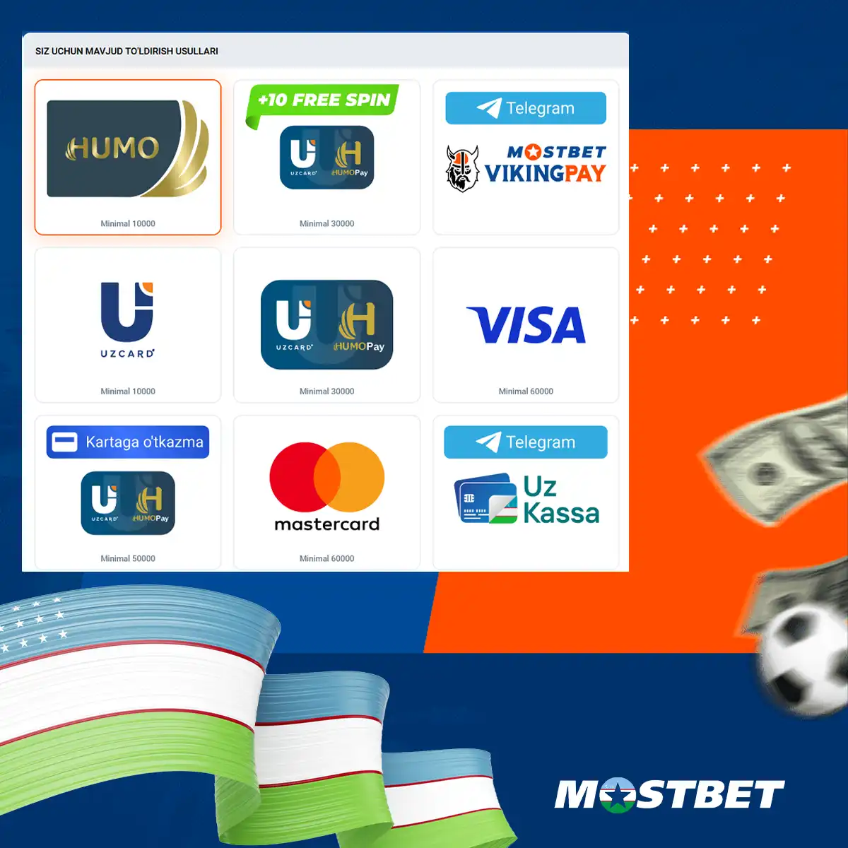 What payment methods are available at Mostbet Uzbekistan?